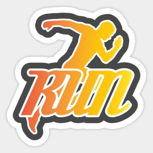 RUN Sticker